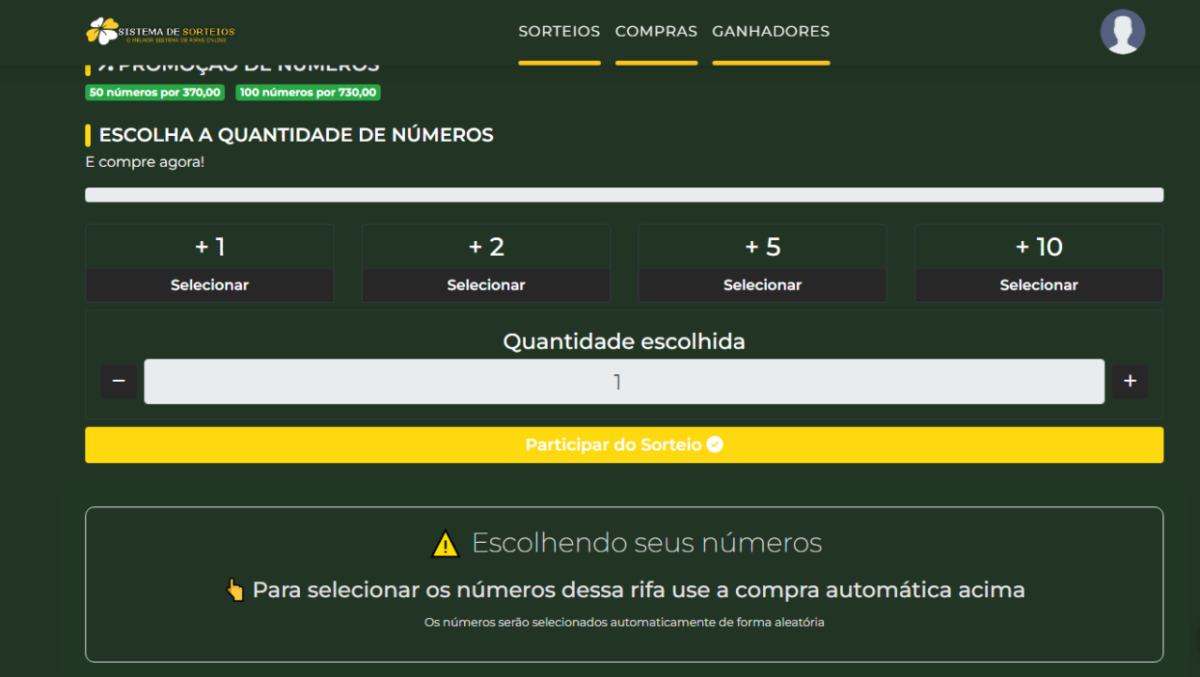 Banner Rifa criacao de sites Loja Cabanascuba Atualizado 010 60210 zoom 1 Script de Rifas com Pix dinâmico QR Code e Baixa Automática de pagamentos