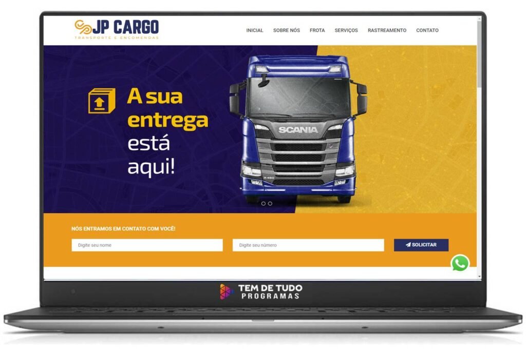 Script Site Transportadora Com Painel Administrador em php 4 Pagina Principal