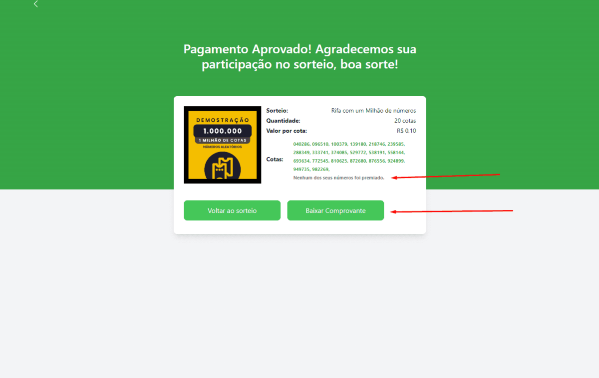Script Rifa Premium em Php Laravel 1 Milhao de Numeros e Afiliados 8 Script Rifa Premium em Php Laravel - 1 Milhão de Números e Afiliados