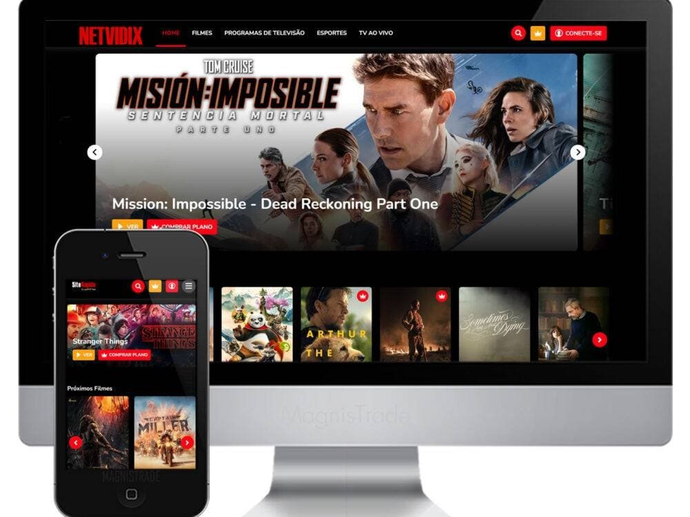 Script PHP Streaming IPTV Digital TV – PHP 8 1 Pagina Principal